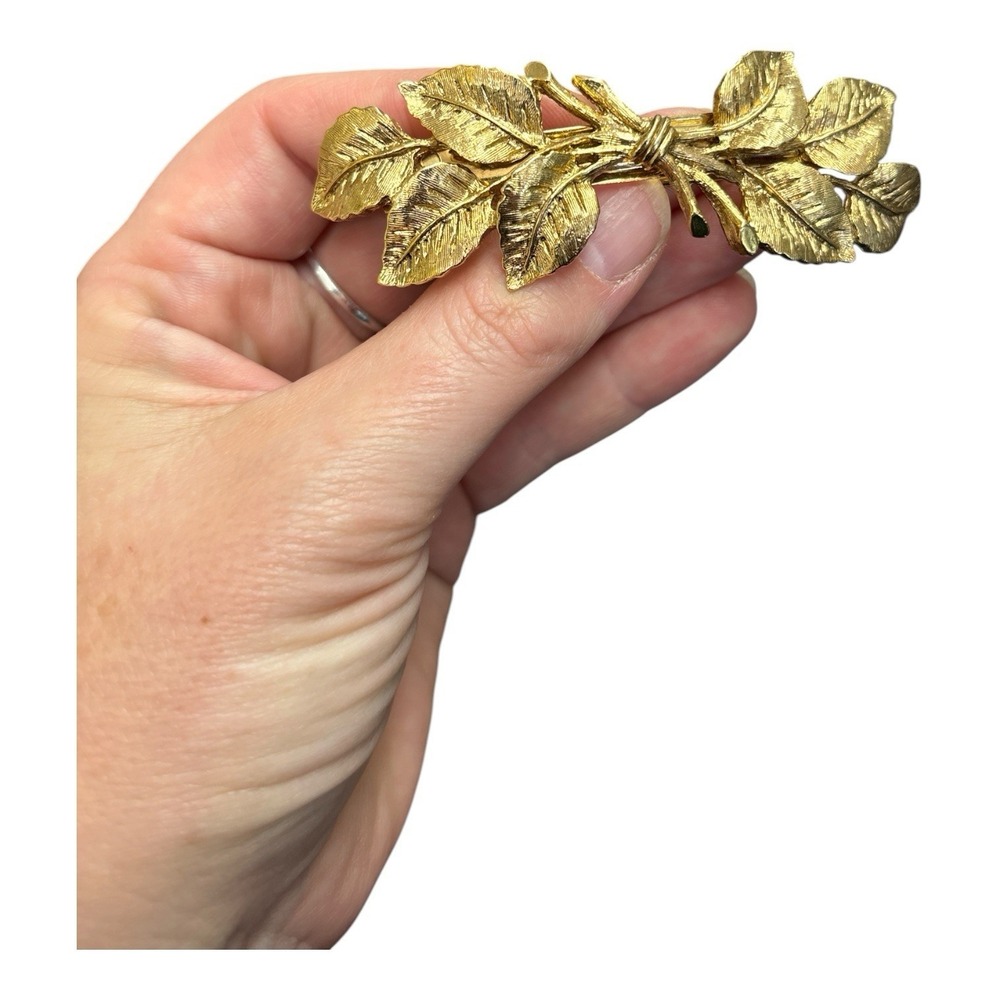 Vintage Gold Tone Hair Barettes,Anne Klein - Picture 7 of 8